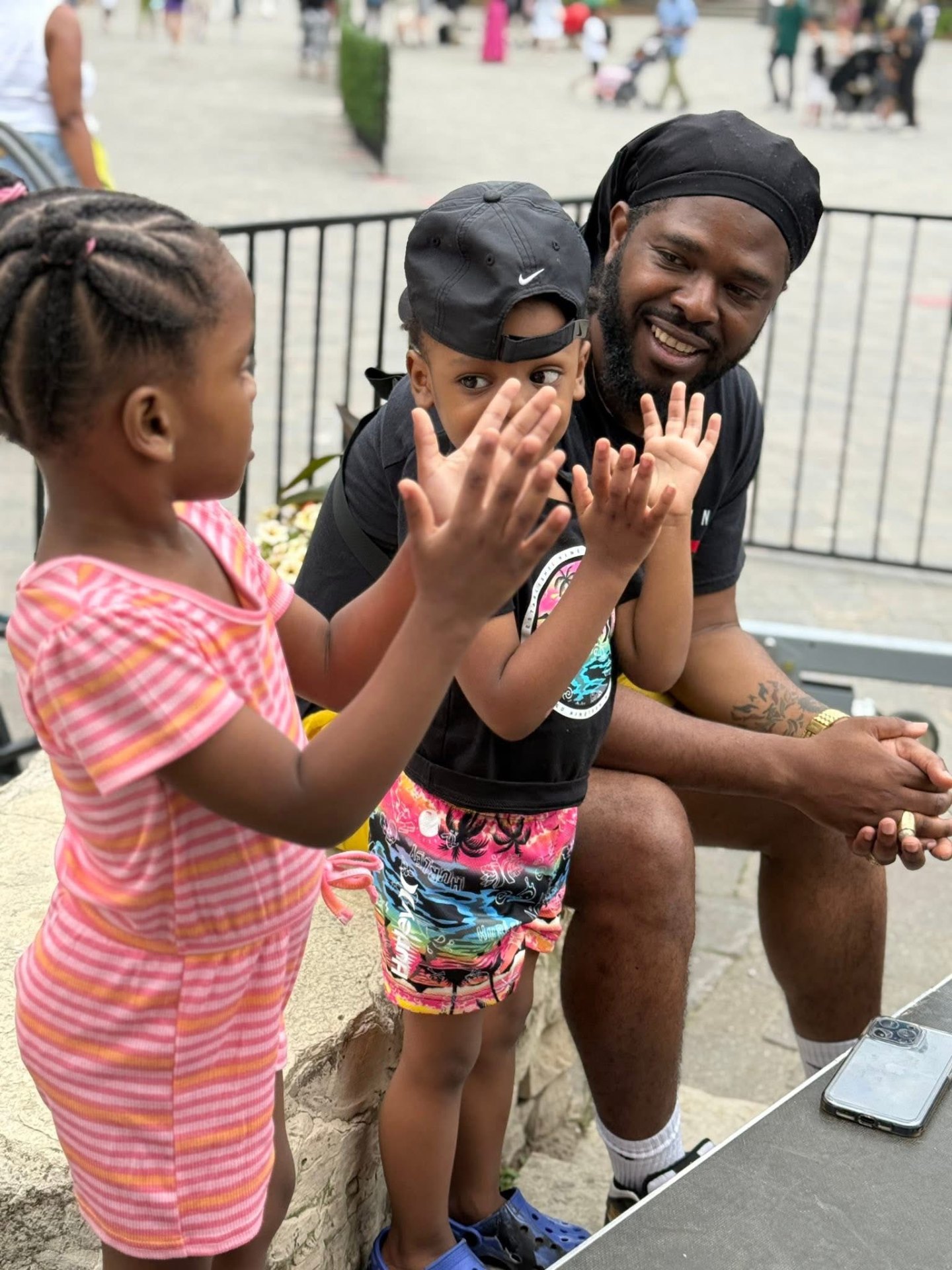 Kirk Diamond meeting young fans